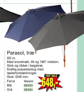 Harald Nyborg Parasol, træ tilbud