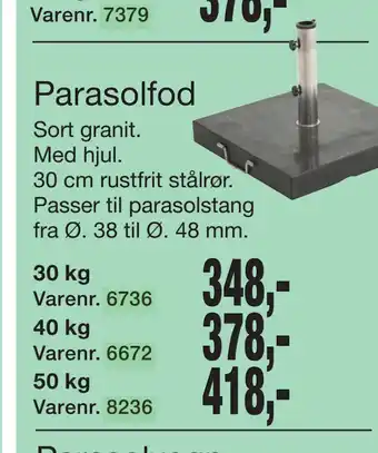 Harald Nyborg Parasolfod tilbud