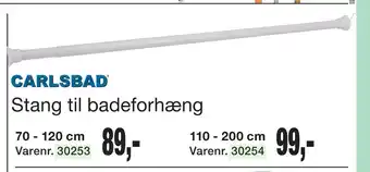 Stang til badeforhæng