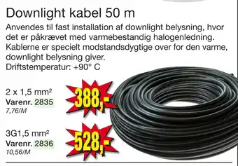 Harald Nyborg Downlight kabel 50 m tilbud