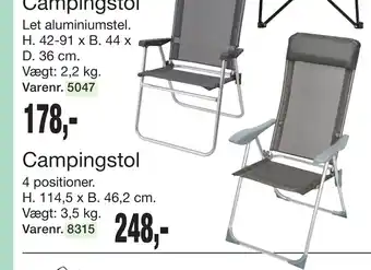 Harald Nyborg Campingstol tilbud
