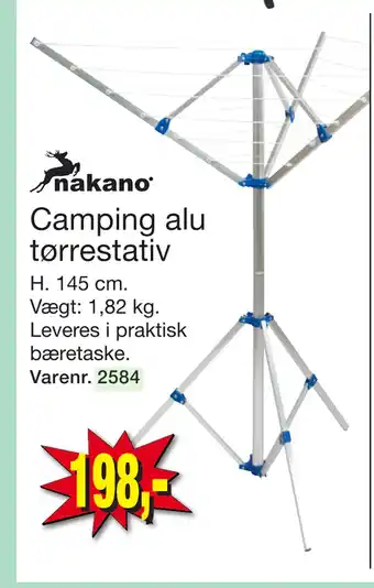 Harald Nyborg Camping alu tørrestativ tilbud