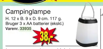 Harald Nyborg Campinglampe tilbud
