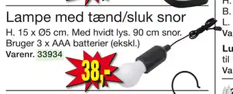 Harald Nyborg Lampe med tænd/sluk snor tilbud