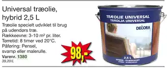 Harald Nyborg Universal træolie, hybrid 2,5 L tilbud