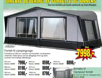Harald Nyborg Fortelt til campingvogn tilbud