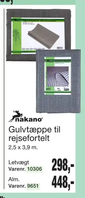 Harald Nyborg Gulvtæppe til rejsefortelt tilbud
