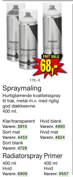 Harald Nyborg Spraymaling tilbud