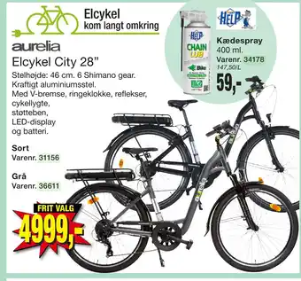 Harald Nyborg Elcykel City 28” tilbud
