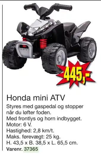 Harald Nyborg Honda mini ATV tilbud