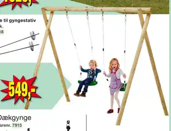Harald Nyborg Gyngestativ til 2 gynger tilbud