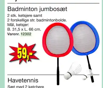 Harald Nyborg Badminton jumbosæt tilbud