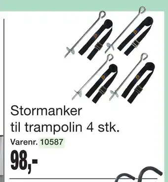 Harald Nyborg Stormanker til trampolin 4 stk tilbud