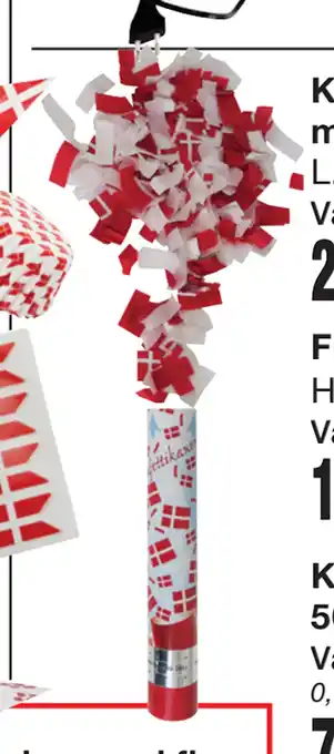 Harald Nyborg Konfettirør med flag tilbud