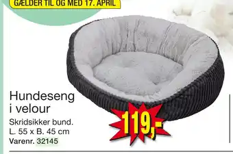 Harald Nyborg Hundeseng i velour tilbud