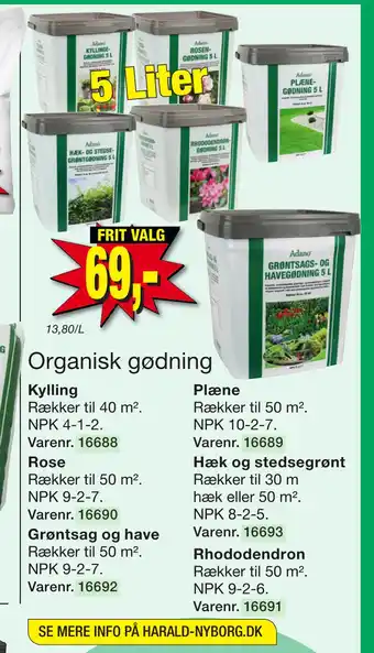 Harald Nyborg Organisk gødning tilbud