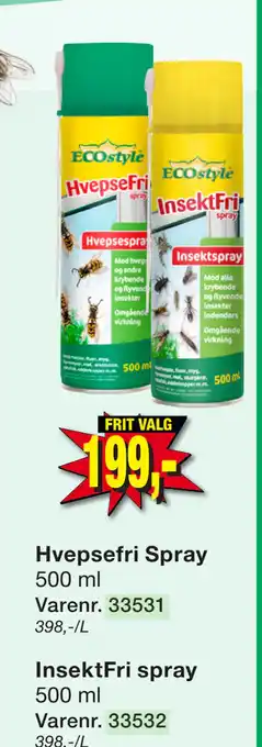 Harald Nyborg Hvepsefri Spray tilbud