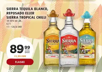 Scandinavian Park SIERRA TEQUILA BLANCO, REPOSADO ELLER SIERRA TROPICAL CHILLI tilbud