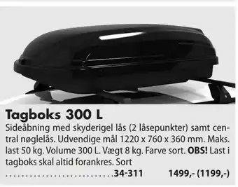 Tagboks 300 L