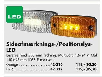 Sideafmærknings-/Positionslys Led