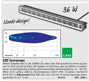 Biltema LED lysrampe tilbud