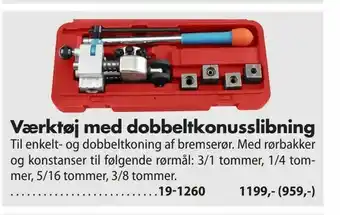 Biltema Værktøj med dobbeltkonusslibning tilbud