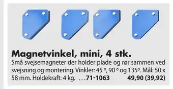 Biltema Magnetvinkel, mini, 4 stk tilbud