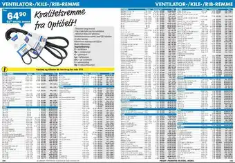 Biltema Ventilator-/kile-/rib-remme tilbud