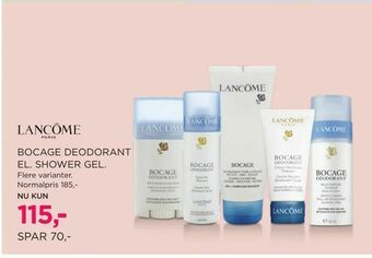 Salling Bocage deodorant el. shower gel tilbud