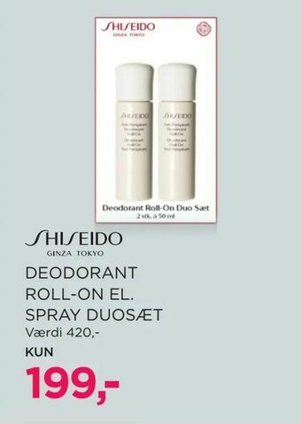 Salling Deodorant roll-on el. spray duosæt tilbud