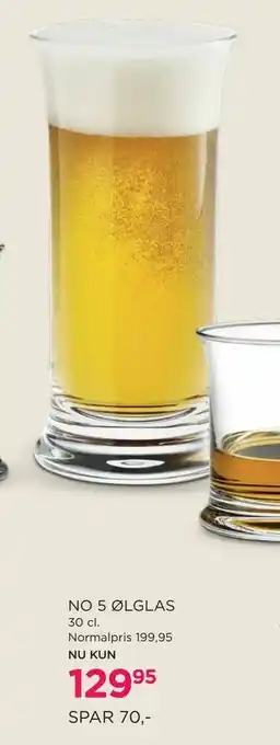 No 5 ølglas