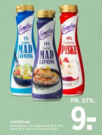 MENY CREMEFINE tilbud