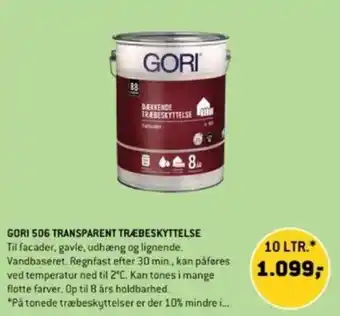 XL-BYG GORI 506 TRANSPARENT TRÆBESKYTTELSE tilbud
