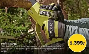 XL-BYG RYOBI GRENSAV 18V tilbud