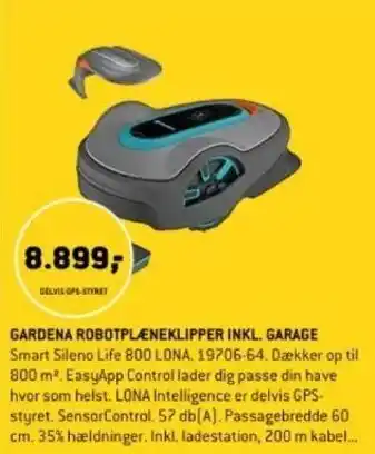 XL-BYG GARDENA ROBOTPLÆNEKLIPPER INKL. GARAGE tilbud