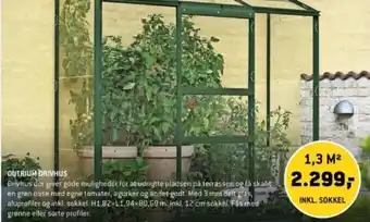 XL-BYG OUTRIUM DRIVHUS tilbud