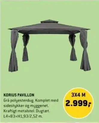 XL-BYG KORIUS PAVILLON tilbud