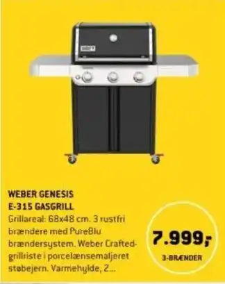 XL-BYG WEBER GENESIS E-315 GASGRILL tilbud