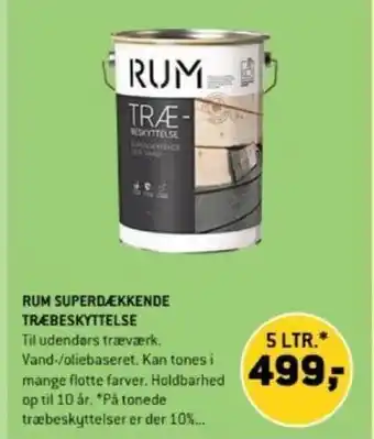 XL-BYG RUM SUPERDÆKKENDE TRÆBESKYTTELSE tilbud