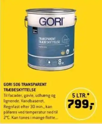 XL-BYG GORI 506 TRANSPARENT TRÆBESKYTTELSE tilbud