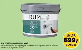 XL-BYG RUM VÆG 25 HALVMAT KØKKEN & BAD tilbud