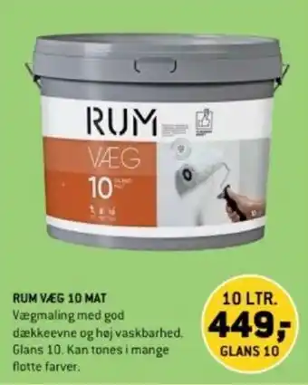 XL-BYG RUM VÆG 10 MAT tilbud