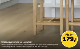 XL-BYG PERGO MANDAL VINEYARD OAK LAMINATGULV tilbud