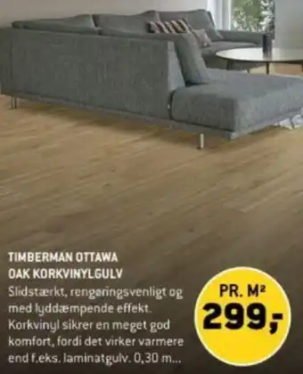 XL-BYG TIMBERMAN OTTAWA OAK KORKVINYLGULV tilbud