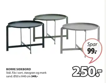 JYSK BORRE SIDEBORD tilbud