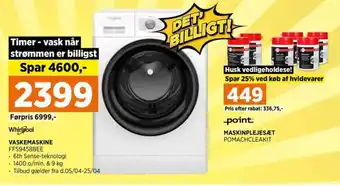 Power VASKEMASKINE FFS9458BEE tilbud