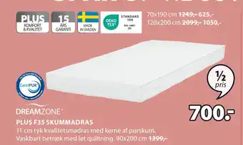 JYSK PLUS F35 SKUMMADRAS tilbud