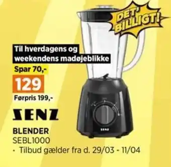 Power BLENDER SEBL1000 tilbud
