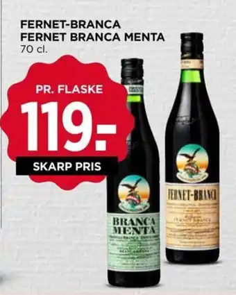 MENY FERNET-BRANCA FERNET BRANCA MENTA tilbud