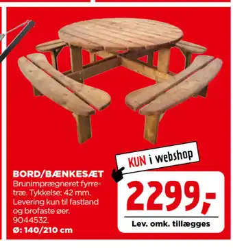 jem & fix BORD/BÆNKESÆT tilbud